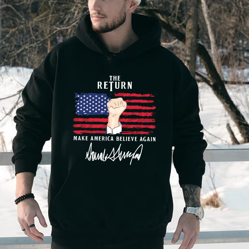 Teesdily | American Patriotic Shirt, The Return Patriotism Support Tee Sweatshirt Hoodie Mug, Patriotic Unisex Shirt