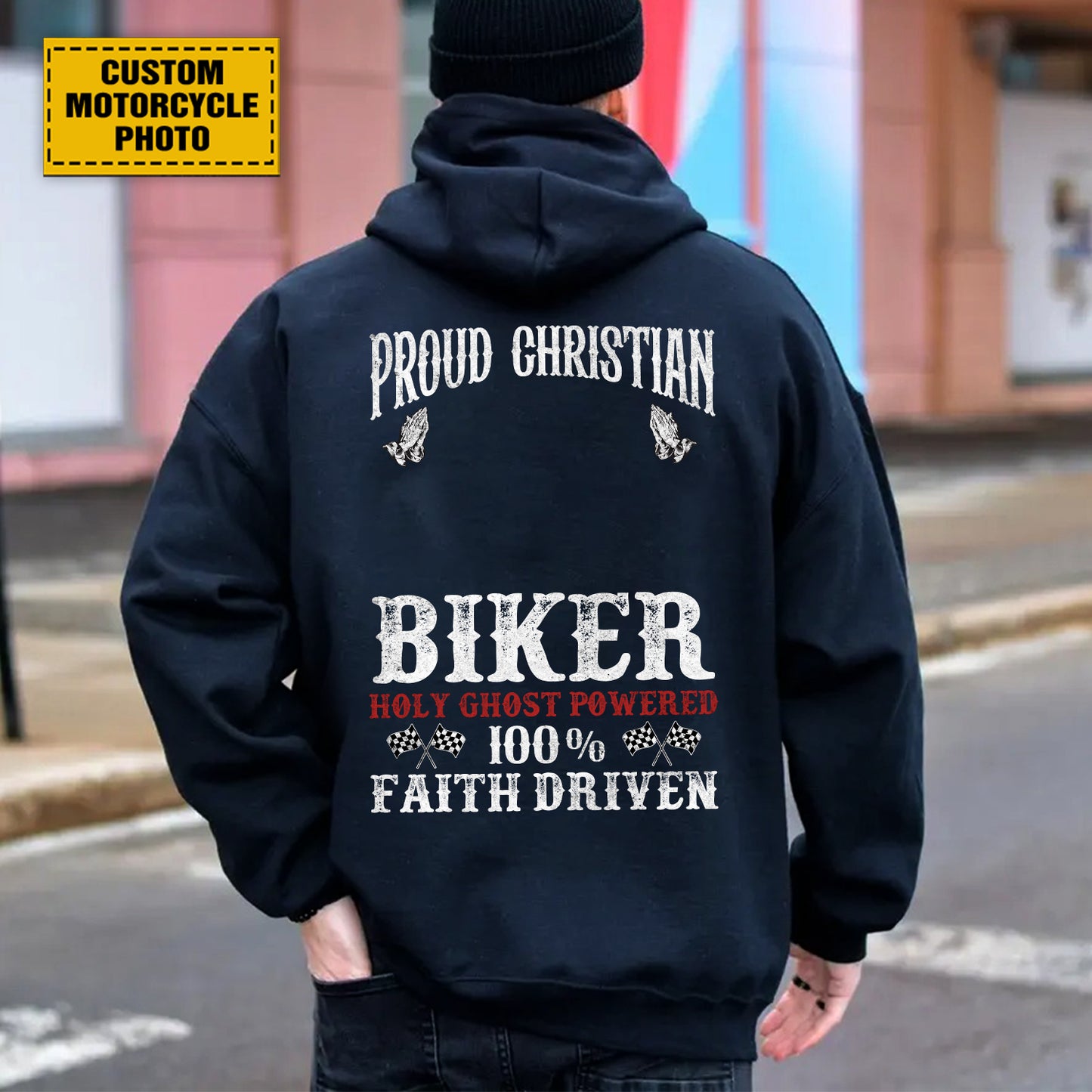 Teesdily | Christian Biker Customized Graphic Tees Men, Motorcycle Faith Driven Men's T-shirts Hoodie Sweatshirt Mug, Speed Lover Gifts, Biker Tops