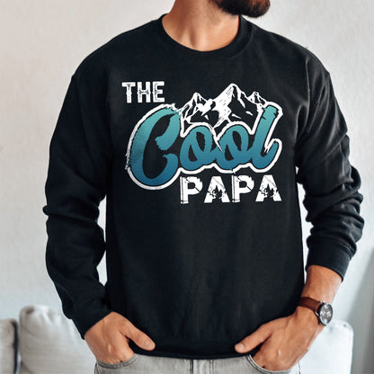 Teesdily | Papa Mountain Shirt, The Cool Papa Shirt, Father's Day Gift, Gift For Dad Unisex Tshirt Hoodie Sweatshirt Mug