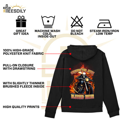 Teesdily | Christian Biker Shirt, Cruising For Jesus Blessed Biker Back Design Sweatshirt Hoodie Mug, Jesus Motorcycle Speed Lover Gifts