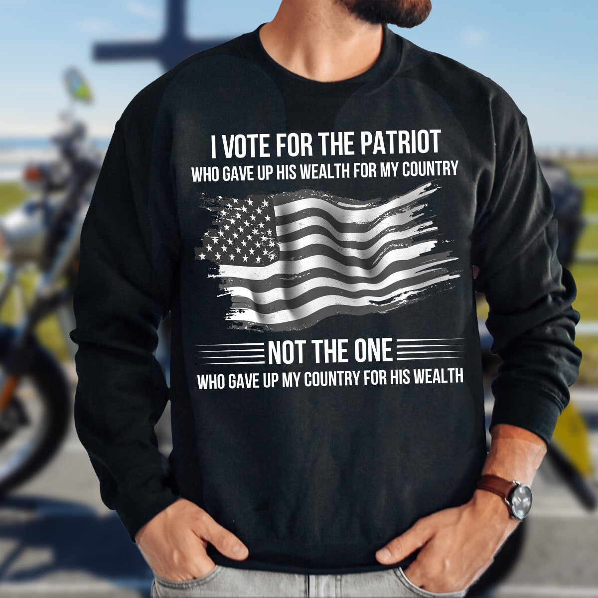 Teesdily | American Flag T-shirt, I Support The Patriot Who Gave Up His Wealth For My Country Tee Hoodie Sweatshirt Mug, Patriotism Apparel