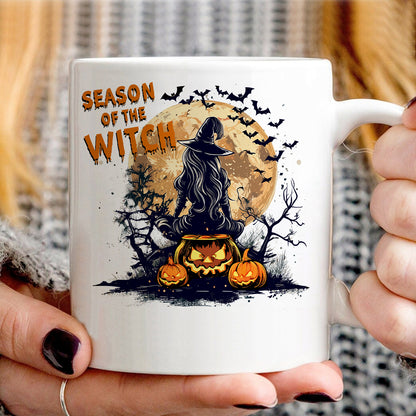 Teesdily | Season Of The Witch Shirt, Funny Vintage Halloween Tshirt Sweatshirt Hoodie Mug, Retro Horror Social Club Tee, Spooky Vibe Halloween Gift