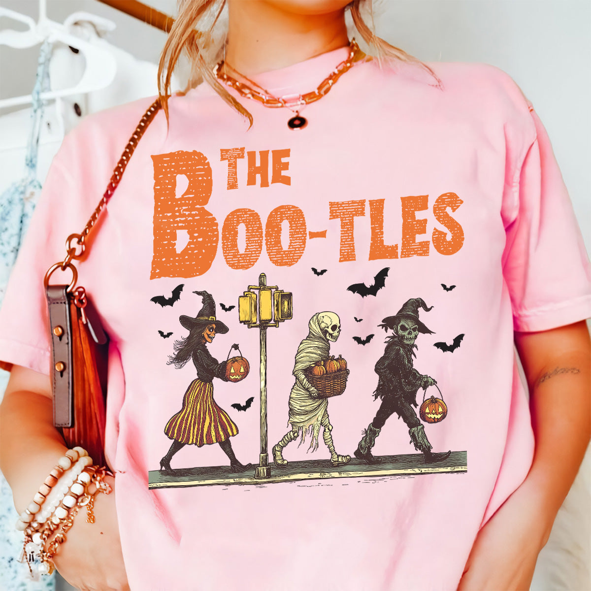 Teesdily | The Boo-tles Scabby Road Halloween Shirt, Boo Boo Spooky Season Sweatshirt, Stay Spooky Hoodie Mug, Halloween Gifts