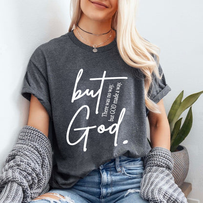 Teesdily | Jesus Christ Shirt, God Made A Way Tee Sweatshirt Hoodie Mug, Jesus Lovers Gifts, Christian Apparel, Jesus Unisex Tee