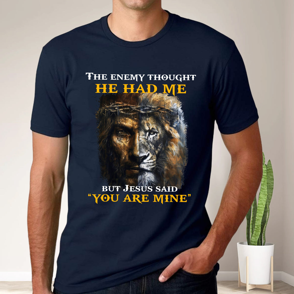 Teesdily | Jesus Lion Of Judah Shirt, Jesus Said You Are Mine Sweatshirt Hoodie Mug, Christian Gifts, Jesus Lovers Tee, God Faith Believers Apparel