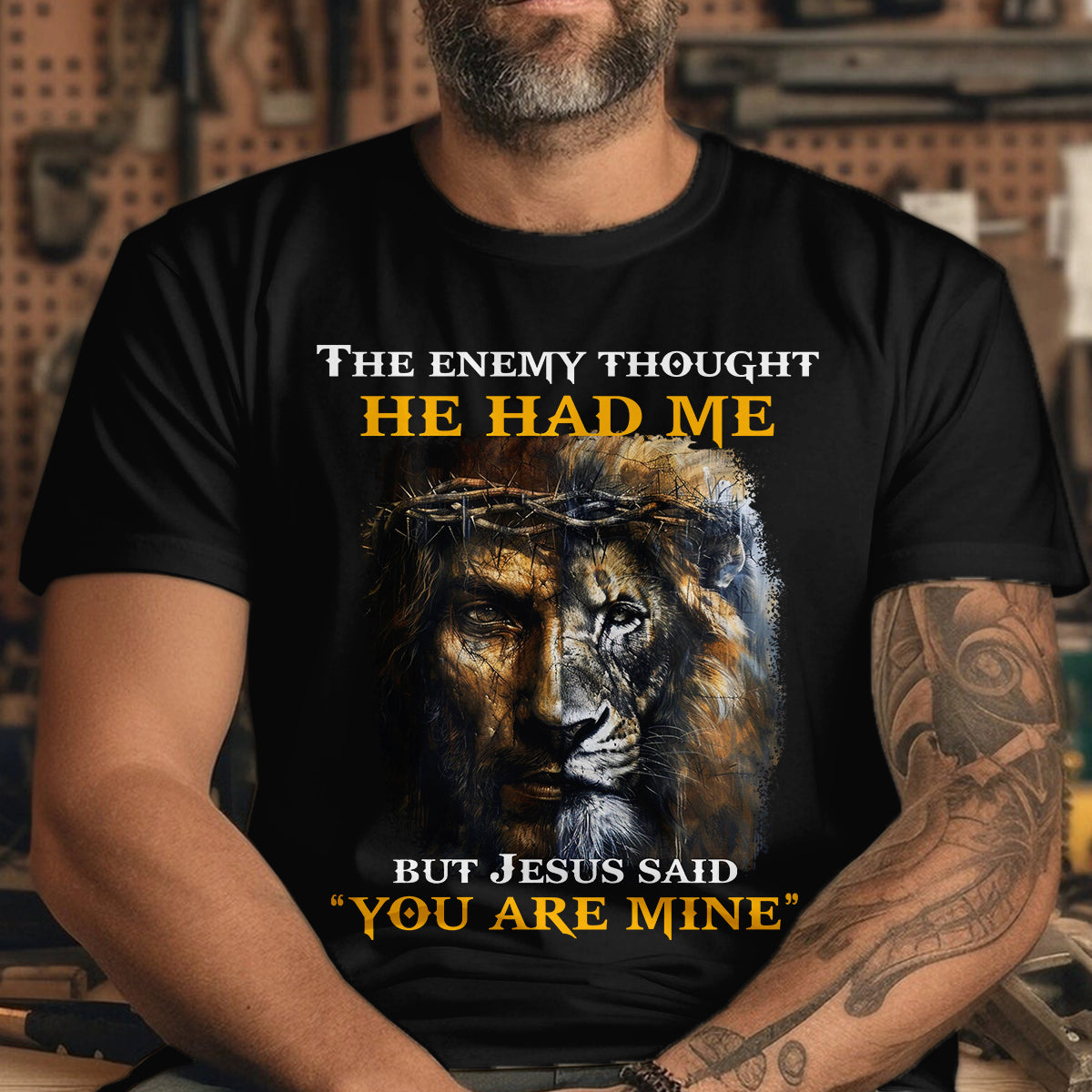 Teesdily | Jesus Lion Of Judah Shirt, Jesus Said You Are Mine Sweatshirt Hoodie Mug, Christian Gifts, Jesus Lovers Tee, God Faith Believers Apparel