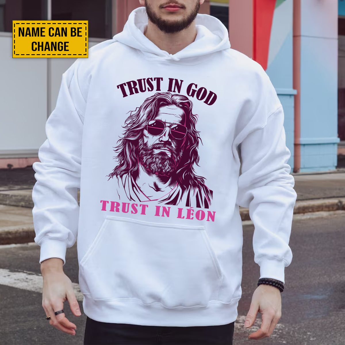 Teesdily | Customized Jesus Sun Glasses Shirt, Trust In God Trust In Me, Summer Day Unisex Tshirt Hoodie Sweatshirt, Christian Gift Mug