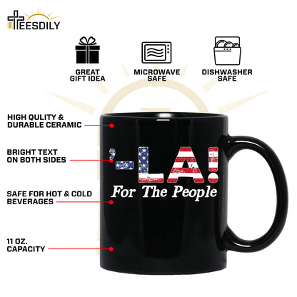 Teesdily | Comma La Shirt, Comma La For The People Sweatshirt Hoodie Mug, American Flag T-shirt, Support First Women Tee, Patriot Gift For Men Women