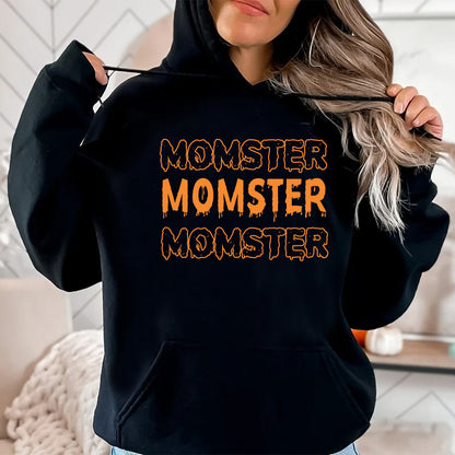 Teesdily | Dad Mom Halloween Shirt, Momster Dadcula Tee Sweatshirt Hoodie Mug, Momster Halloween Costume, Halloween Lovers Gifts, Mom Dad Gifts