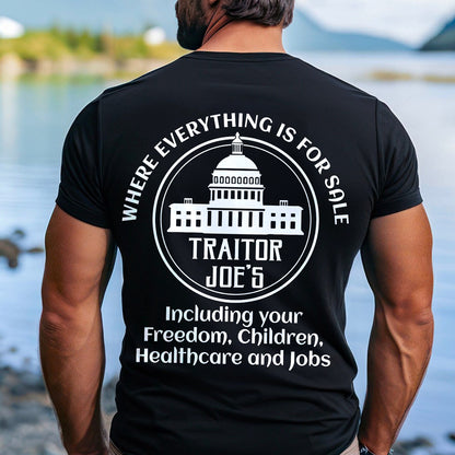 Teesdily | Freedom For Sale, Healthcare, Jobs, Children's Rights T-shirt, Where Everything Is For Sale Shirt Sweatshirt Hoodie Mug, Trending Shirt