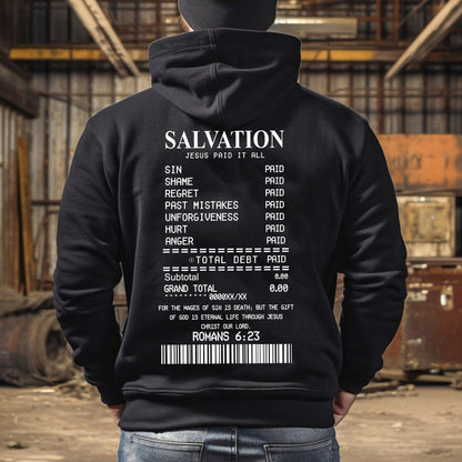 Teesdily | Salvation Jesus Paid It All Novelty Shirt, Religious Casual Shirt, Jesus Lover Basic Tee, God Prayer Unisex Tshirt Hoodie Sweatshirt Mug