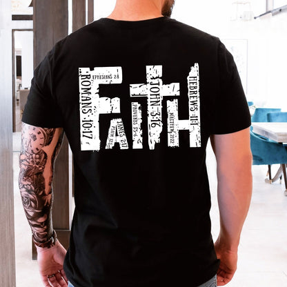 Teesdily | Jesus Faith Shirt, God Bible Verses Tee, Catholic Casual Shirt, Christian Gifts Unisex Tshirt Hoodie Sweatshirt Mug