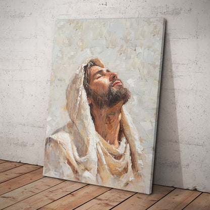 Teesdily | Jesus Poster, Jesus Blessing The Children Poster, Faith Hope Love Christian, Faith God Believers Gifts, Religious Poster Canvas