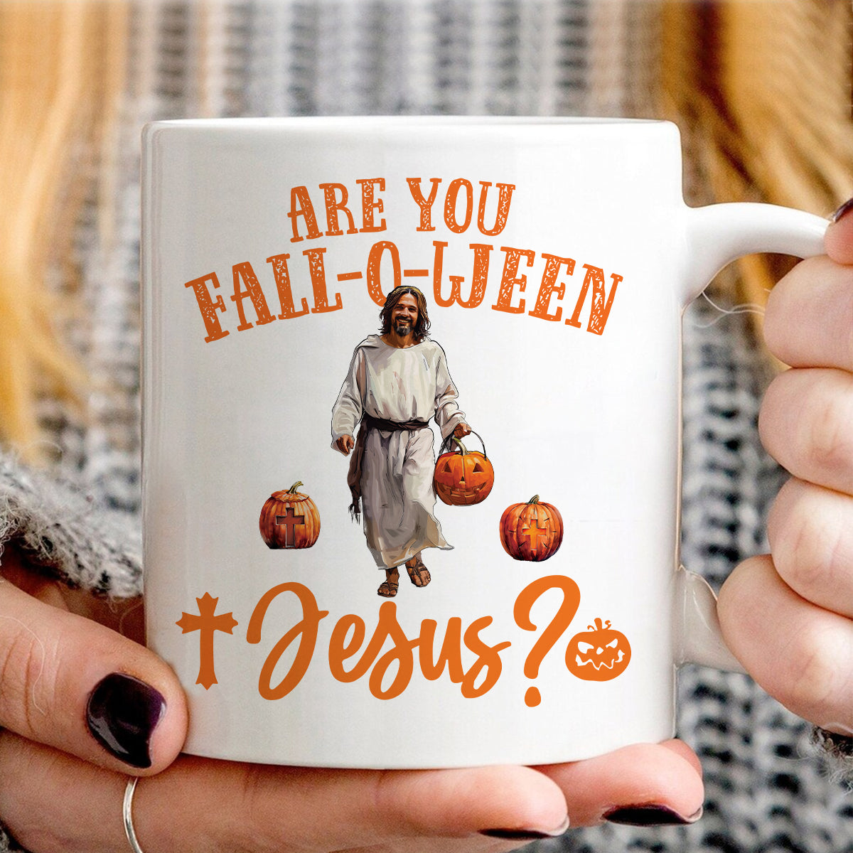 Teesdily | Are You Fall-O-Ween Jesus Shirt, Funny Jesus And Pumpkin T-Shirt, Halloween Jesus Pumpkin Fall Religious Sweater Hoodie, Jesus Lovers Gift