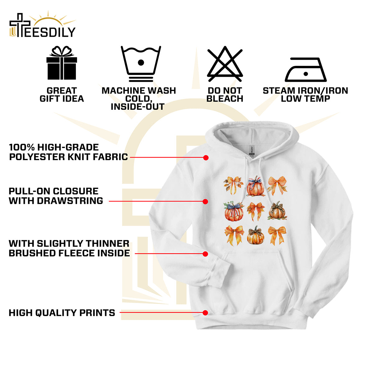 Teesdily | Retro Fall Pumpkin Shirt, Retro Halloween Coquette Bow Spooky Mama Sweatshirt Hoodie Mug, Fall Pumpkin Coquette Bow T-shirt