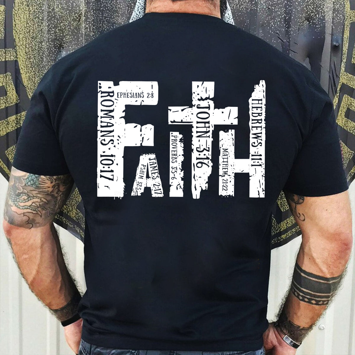 Teesdily | Jesus Faith Shirt, God Bible Verses Tee, Catholic Casual Shirt, Christian Gifts Unisex Tshirt Hoodie Sweatshirt Mug