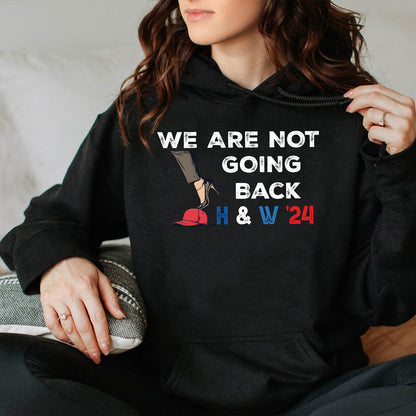 Teesdily | We Are Not Going Back Shirt, High Heels And Red Baseball Cap T-shirt, Not Going Back Sweatshirt, Comma Hoodie Mug Women Rights Gift