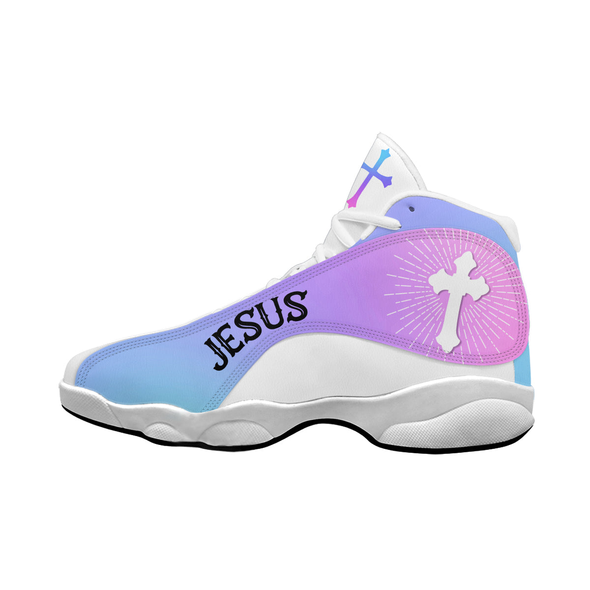 Teesdily | Customized Jesus Saves Faith Over Fear Running Shoes Jesus Christian Sport Shoes Gift For Christian God Believers