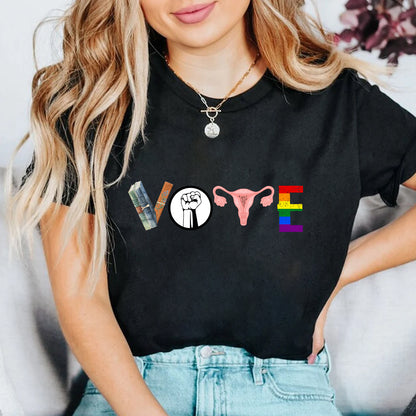 Teesdily | Roe Roe Roe Shirt, Equal Right Sweatshirt Hoodie Mug, My Body My Choice Shirt, Reproductive Rights Tee, LGBTQ T-shirt, Women Rights Gift