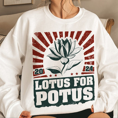 Teesdily | Lotus Shirt, Lotus For Potus T-shirt, Madame Leader Sweatshirt Hoodie Mug, Potus Shirt, Ka-mala Shirt, I'm Speaking Tee, Gift For Women