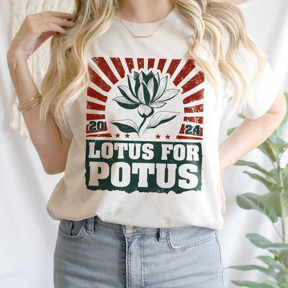 Teesdily | Lotus Shirt, Lotus For Potus T-shirt, Madame Leader Sweatshirt Hoodie Mug, Potus Shirt, Ka-mala Shirt, I'm Speaking Tee, Gift For Women