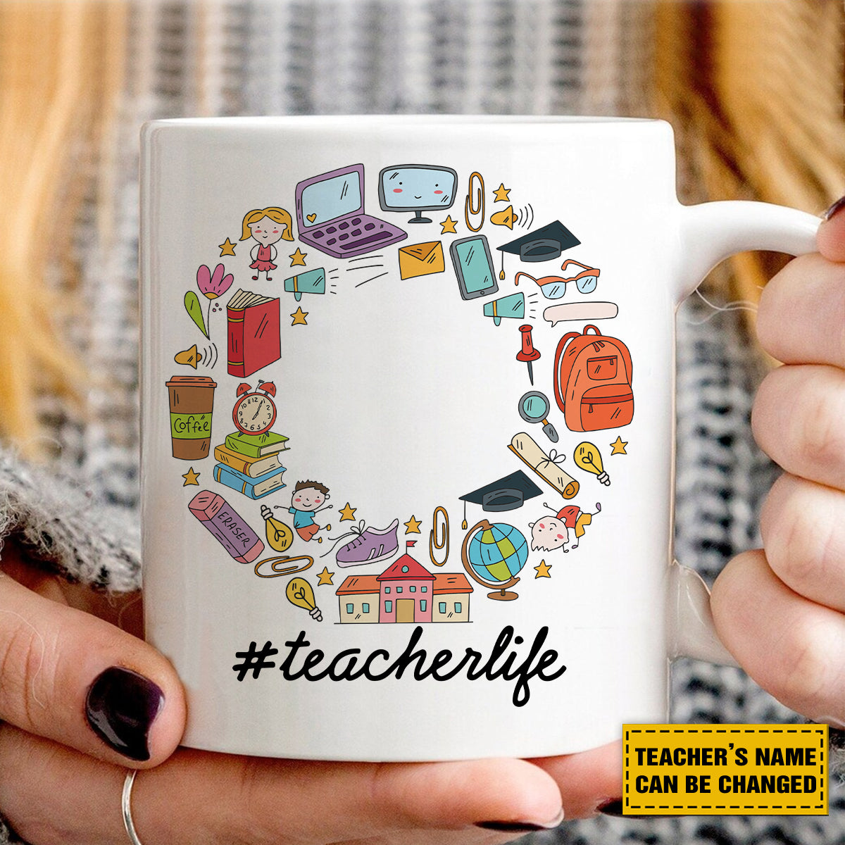 Teesdily | Custom Teacher Life Shirt, Teacher Motivational T-shirt, Back To School Sweatshirt Hoodie Mug, First Day Of School Tee, Gift For Teacher