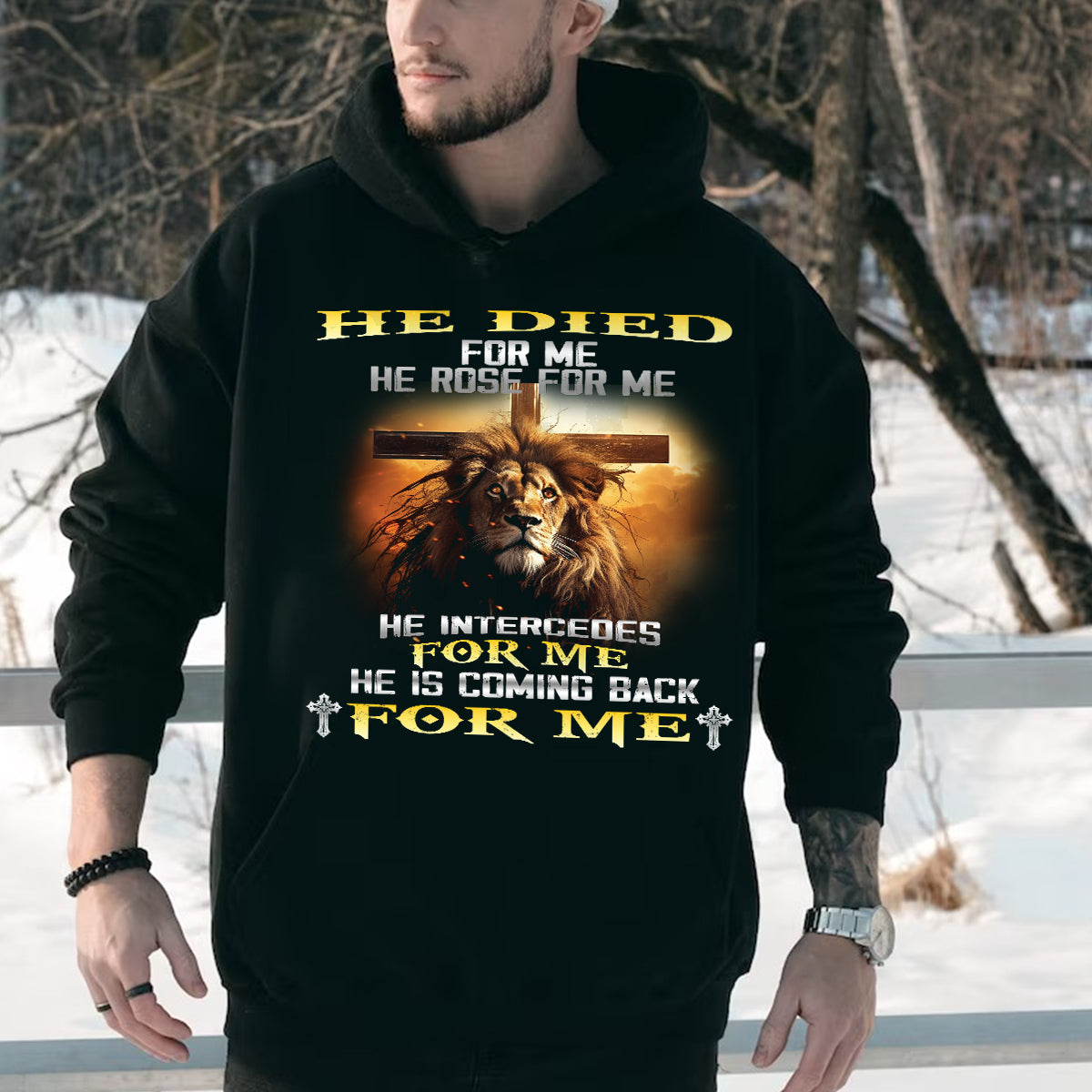 Teesdily | Lion Of Judah Jesus Cross Shirt, He Is Coming Back For Me Jesus Shirt, Jesus Lovers, Jesus Lion Hoodie Sweatshirt Mug, Jesus Lovers