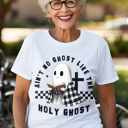 Teesdily | Holy Spirit Jesus Halloween Shirt, Ain't No Ghost Like The Holy Ghost Tee Sweatshirt Hoodie Mug, Halloween Christian Shirt