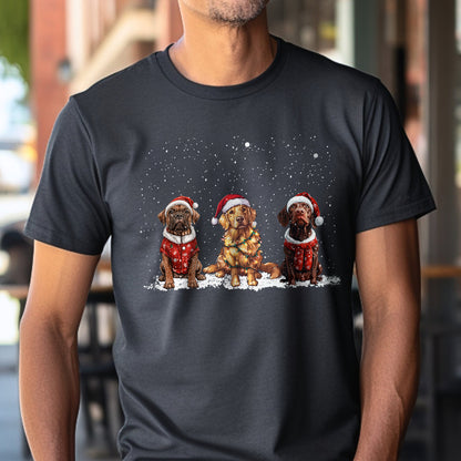 Teesdily | Dog Christmas Shirt, Christmas Dog Santa Sweatshirt Hoodie Mug, Dog Mom Tshirt, Dog Owner Tee, Dog Lover Christmas Gift