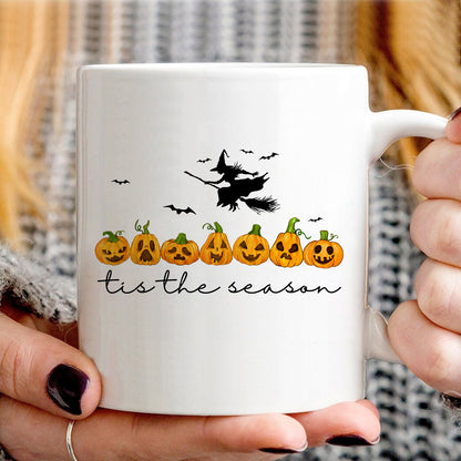 Teesdily | The Season Halloween Shirt, Funny Pumpkin Icon Tee Sweatshirt Hoodie, Spooky Season Mug, Halloween Gifts Idea