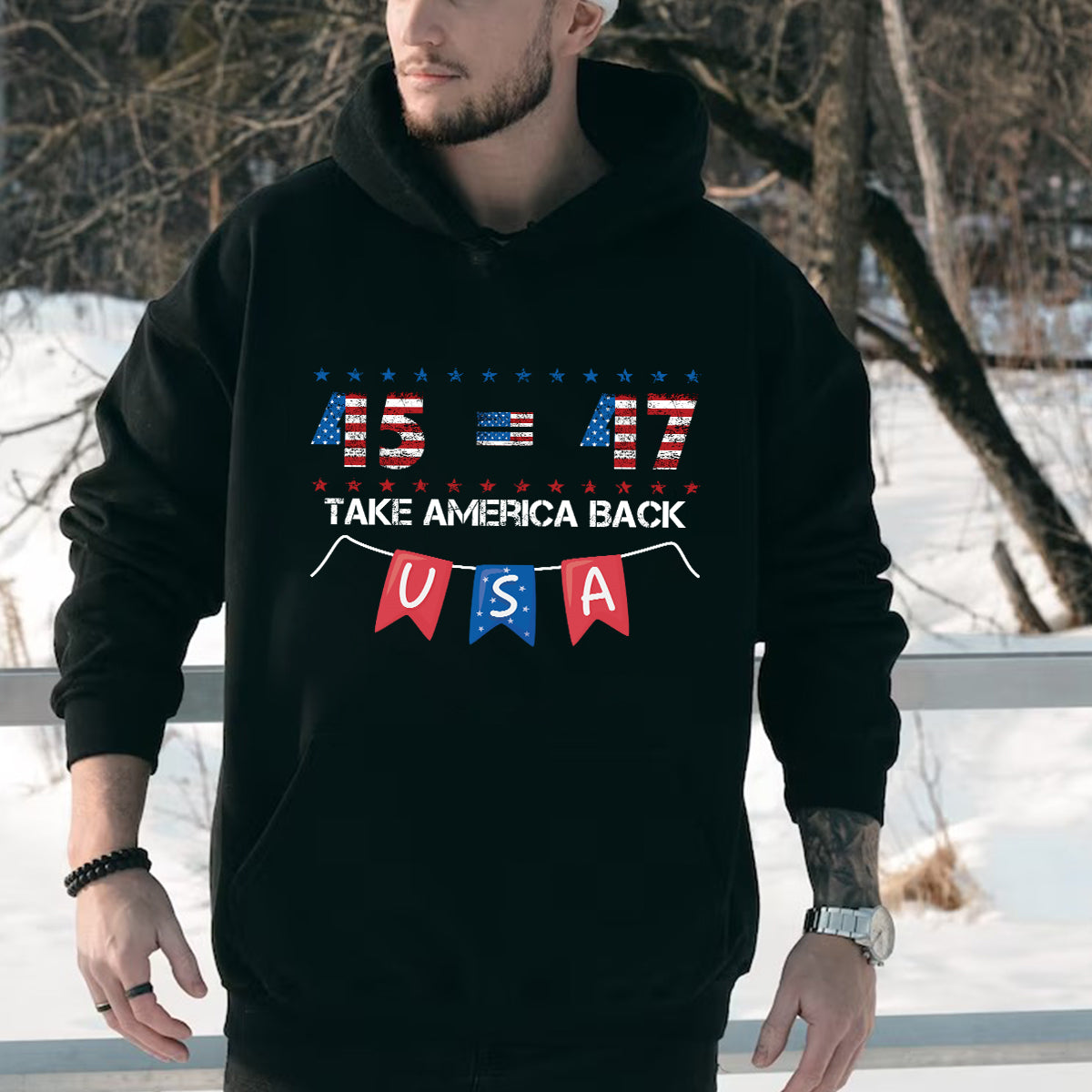 Teesdily | 45 47 Take America Back Shirt, Independence Day American Flag T-shirt, God Bless America Sweatshirt, US Pride Hoodie, Patriot Mug Cup Gift