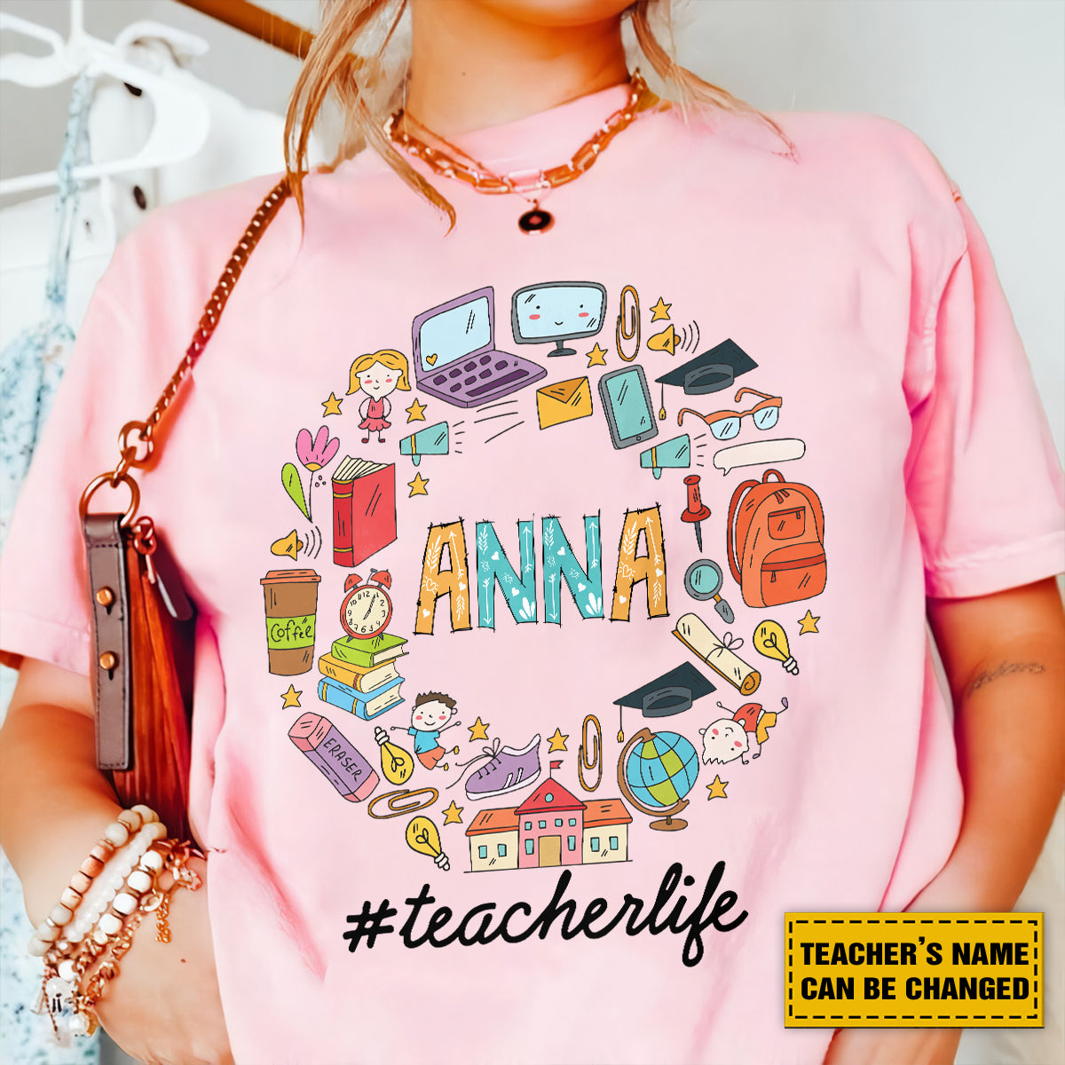 Teesdily | Custom Teacher Life Shirt, Teacher Motivational T-shirt, Back To School Sweatshirt Hoodie Mug, First Day Of School Tee, Gift For Teacher