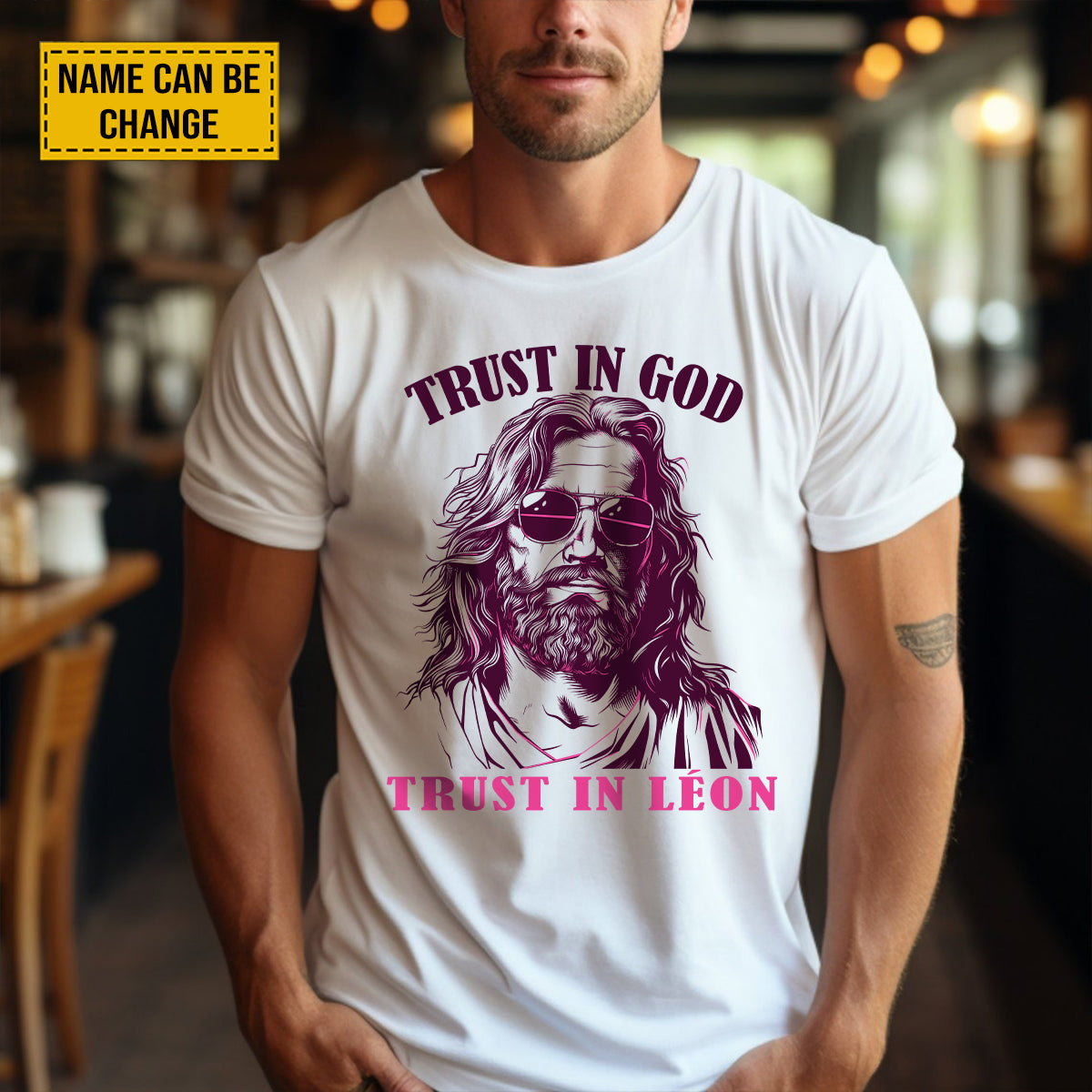 Teesdily | Customized Jesus Sun Glasses Shirt, Trust In God Trust In Me, Summer Day Unisex Tshirt Hoodie Sweatshirt, Christian Gift Mug