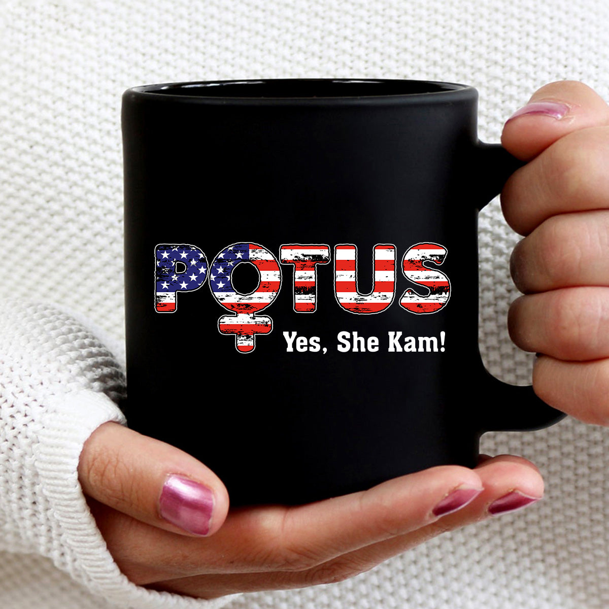 Teesdily | Potus Shirt, Lotus For Potus Sweatshirt Hoodie Mug, Potus Yes She Kam Tee, Comma La T-shirt, Women's Leadership, Patriot Gift