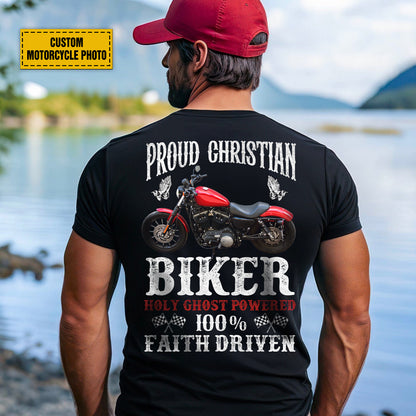 Teesdily | Christian Biker Customized Graphic Tees Men, Motorcycle Faith Driven Men's T-shirts Hoodie Sweatshirt Mug, Speed Lover Gifts, Biker Tops