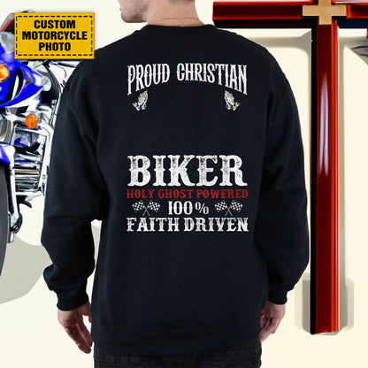 Teesdily | Christian Biker Customized Graphic Tees Men, Motorcycle Faith Driven Men's T-shirts Hoodie Sweatshirt Mug, Speed Lover Gifts, Biker Tops