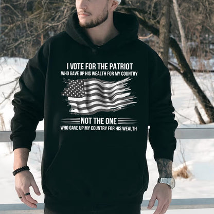 Teesdily | American Flag T-shirt, I Support The Patriot Who Gave Up His Wealth For My Country Tee Hoodie Sweatshirt Mug, Patriotism Apparel