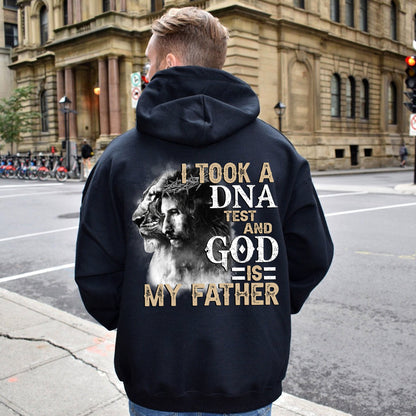 Teesdily | Jesus Lion Of Judah Casual Shirt, I Took A Dna Test And God Is My Father Hoodie Sweatshirt Mug, Christian Graphic Tee, Jesus Believer Gift