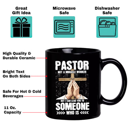 Teesdily | God Pastor Shirt, Pastor Not A Miracle Worker Shirt, Jesus Lover Gifts, Unisex Tshirt Hoodie Sweatshirt Size S-5xl / Mug 11-15oz