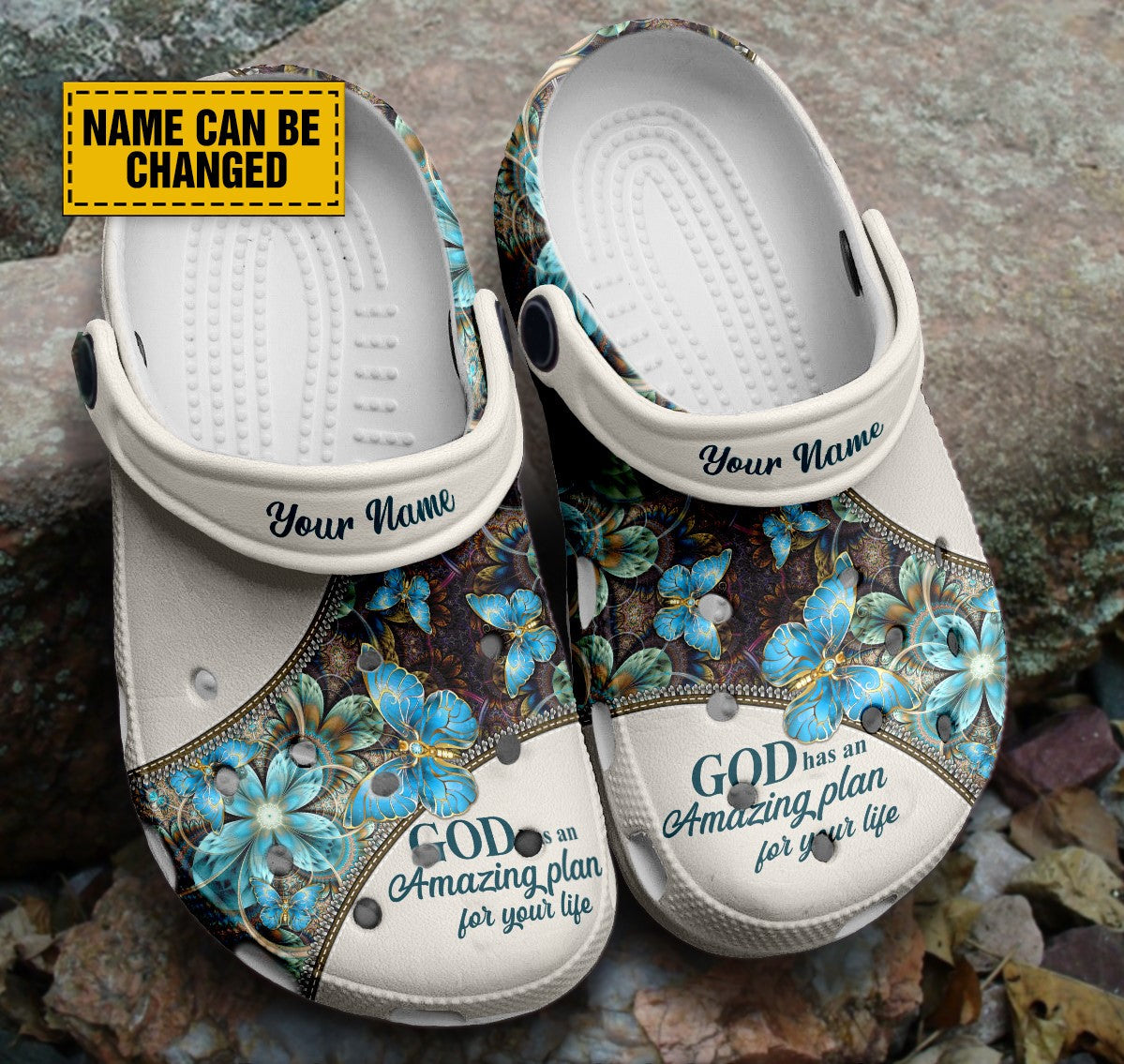 Teesdily | God Has An Amazing Plan For Your Life Customized Clogs Shoes, Gift For Jesus Lovers, God Faith Believers, Christian Gifts, Kid & Adult Unisex Clogs Shoes Eva