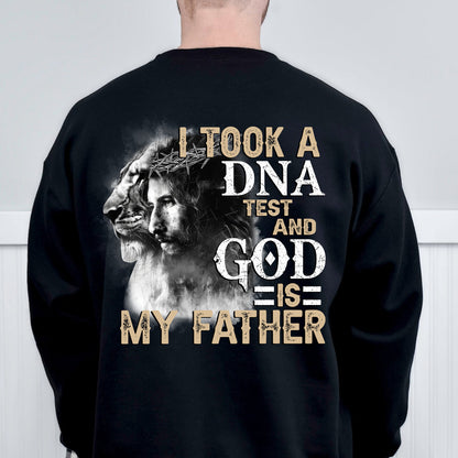 Teesdily | Jesus Lion Of Judah Casual Shirt, I Took A Dna Test And God Is My Father Hoodie Sweatshirt Mug, Christian Graphic Tee, Jesus Believer Gift