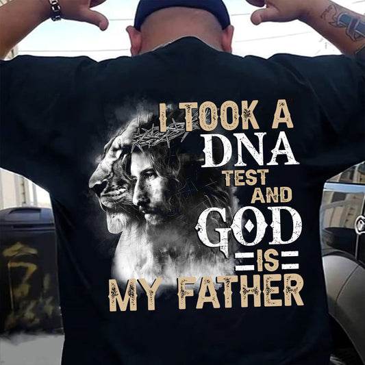 Teesdily | Jesus Lion Of Judah Casual Shirt, I Took A Dna Test And God Is My Father Hoodie Sweatshirt Mug, Christian Graphic Tee, Jesus Believer Gift